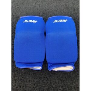 ALL STAR Sports Knee Pads Blue‎ Medium Extra Long Padded Wrestling Volleyball